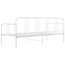 Vidaxl Sofa Bed Frame Without Mattress White Metal 90X200 Cm - thumbnail 5
