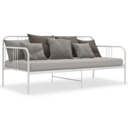 Vidaxl Sofa Bed Frame Without Mattress White Metal 90X200 Cm - thumbnail 6