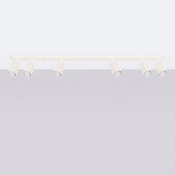 Sollux Lighting Karbon Aluminum Beige 6 Lights Minimalist Ceiling Light - thumbnail 2