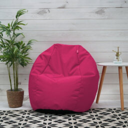 rucomfy Beanbags Rucomfy Indoor Or Outdoor Kids Water Resistant Beanbag - Pink Classic Beanbag - thumbnail 2