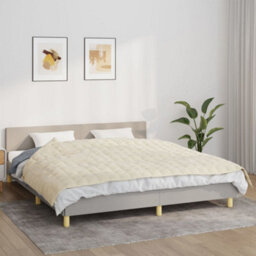 Walplus Weighted Blanket Light Cream 155X220 Cm 7 Kg Fabric