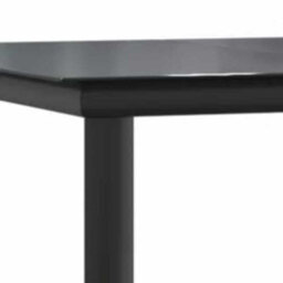 Berkfield Durable 7 Piece Garden Dining Set Black Poly Rattan Glass - thumbnail 9