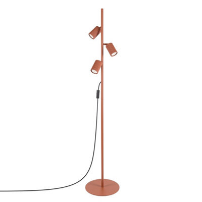 Sollux Lighting Karbon Aluminum Red Ochre 3 Lights Minimalist Floor Lamps - image 1