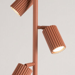 Sollux Lighting Karbon Aluminum Red Ochre 3 Lights Minimalist Floor Lamps - thumbnail 4