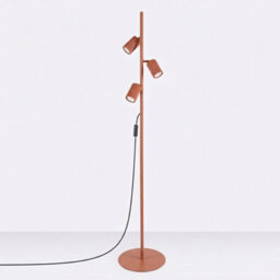 Sollux Lighting Karbon Aluminum Red Ochre 3 Lights Minimalist Floor Lamps - thumbnail 2