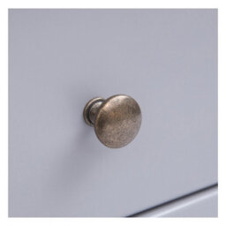 Cabinet Bits Mirano Grey 2 Drawer 2 Door Sideboard Brass Knob - thumbnail 8