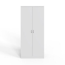 Fwstyle Promo 2 Door Double Wardrobe White (H) 170 (W) 76 (D) 47Cm - thumbnail 4