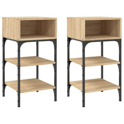 Berkfield Elegant Bedside Tables 2 Pcs Sonoma Oak 35X34.5X70 Cm Engineered Wood - image 1