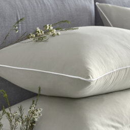 Appletree Premium 200Tc Plain Dye Silver 100% Percale Cotton Duvet Cover Set - thumbnail 2