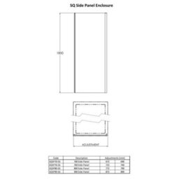 Dezine 6mm Brushed Brass 1200 X 800mm Sliding Door Shower Enclosure - thumbnail 4