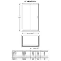 Dezine 6mm Brushed Brass 1200 X 800mm Sliding Door Shower Enclosure - thumbnail 2