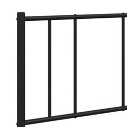 Berkfield Metal Bed Frame With Headboard And Footboard Black 120X200 Cm - thumbnail 9