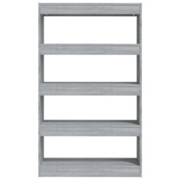 Berkfield Book Cabinet/room Divider Grey Sonoma 80X30X135 Cm Engineered Wood - thumbnail 5