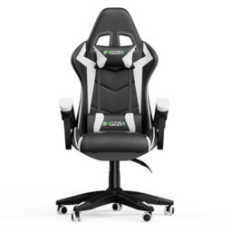 Onemill Gaming Chair Racing Style Ergonomic High Back Computer Chair With Height Adjustment, Headrest And Lumbar Support(Black&white)