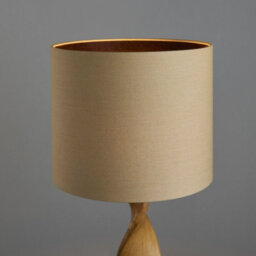 Luminosa Lighting Luminosa Abia Table Lamp Oak Effect Resin, Natural Linen Shade - thumbnail 7