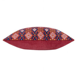 Paoletti Laurel Embroidered Velvet Feather Rich Cushion - thumbnail 3