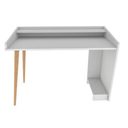 Decorotika 120Cm Vannessa Writing Desk White And Sapphire - thumbnail 4