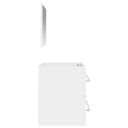 Walplus Bathroom Cabinet With Mirror White Engineered Wood - thumbnail 6
