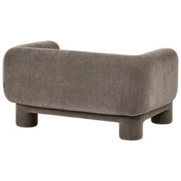 Beliani Soft Curved Brown Fabric 3-Seater Sofa With Matching Loveseat - No Assembly - thumbnail 8
