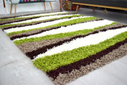 "Bravich Green Waves Thick Shaggy Rug - California - 120X170Cm (4'x5'8"")" - thumbnail 4