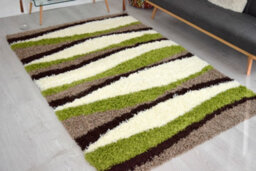 "Bravich Green Waves Thick Shaggy Rug - California - 120X170Cm (4'x5'8"")" - thumbnail 5