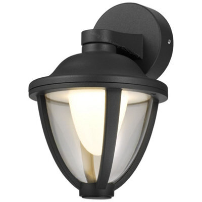 Long Life Lamps Company Modern 12W Black Led Outdoor Wall Light Warm White Zlc357Bww Garden Light - image 1