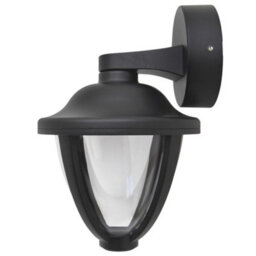 Long Life Lamps Company Modern 12W Black Led Outdoor Wall Light Warm White Zlc357Bww Garden Light - thumbnail 4