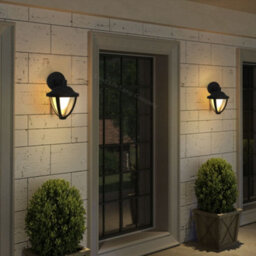 Long Life Lamps Company Modern 12W Black Led Outdoor Wall Light Warm White Zlc357Bww Garden Light - thumbnail 8