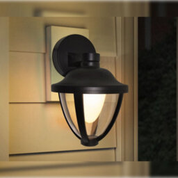 Long Life Lamps Company Modern 12W Black Led Outdoor Wall Light Warm White Zlc357Bww Garden Light - thumbnail 6