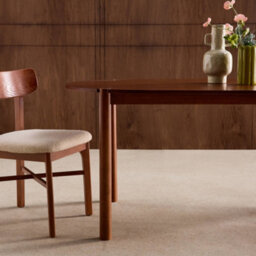 Sweeek - Oval Rubberwood Dining Table 180Cm Seats 6 Walnut - Constance - thumbnail 7