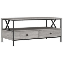 Walplus Coffee Table Grey Sonoma 100X51X45 Cm Engineered Wood - thumbnail 2