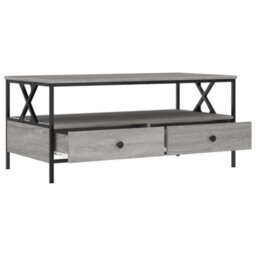 Walplus Coffee Table Grey Sonoma 100X51X45 Cm Engineered Wood - thumbnail 5