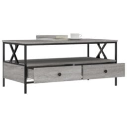 Walplus Coffee Table Grey Sonoma 100X51X45 Cm Engineered Wood - thumbnail 4
