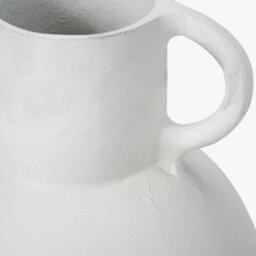 Pacific Lifestyle Modern White Metal Vase With Handles - thumbnail 7