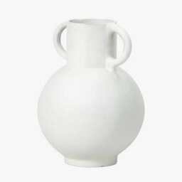 Pacific Lifestyle Modern White Metal Vase With Handles - thumbnail 4