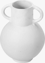 Pacific Lifestyle Modern White Metal Vase With Handles - thumbnail 5