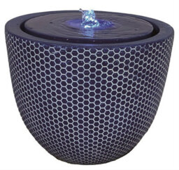 Outdoor Living UK Mila Bubbling Pot Modern Water Feature With Cover