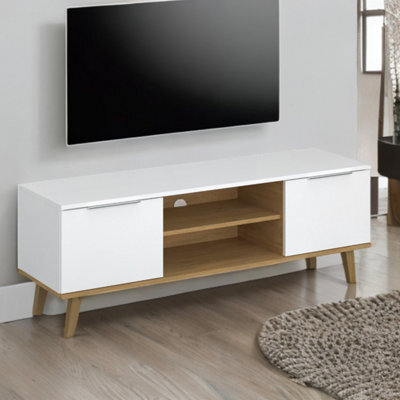 Heze Furniture Neptun 2 Door Scandinavian Style Modern Tv Unit With Storage - image 1