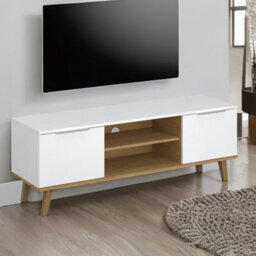 Heze Furniture Neptun 2 Door Scandinavian Style Modern Tv Unit With Storage - thumbnail 1