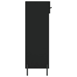 Berkfield Shoe Cabinet Black 60X35X105 Cm Engineered Wood - thumbnail 7