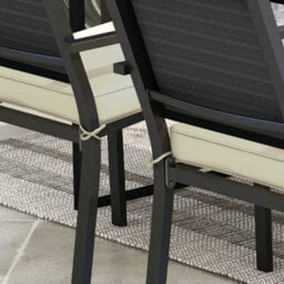 Outsunny Set Of 4 Outdoor Seat Cushion With Ties, For Patio Furniture, Beige - thumbnail 7
