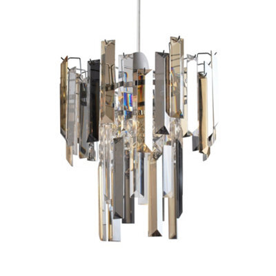 Pagazzi Lighting Pagazzi Onega Pendant Champagne And Smoked Non Electric Light Shade - image 1