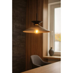 Luminosa Lighting Luminosa Velutto Dome Pendant Ceiling Light Brown 1X E27 - thumbnail 2