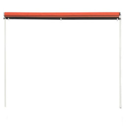 Berkfield Retractable Awning 400X150 Cm Orange And Brown - thumbnail 4