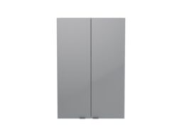 GoodHome Imandra Deep Gloss Grey Bathroom Double Wall Cabinet (H)90Cm (W)60Cm - thumbnail 2