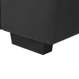 Beliani Sofa 3 Seater Vogar Faux Leather Black - thumbnail 9