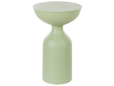 Beliani Light Green Iron Side Table 36 Cm - Modern Round Accent End Table - image 1