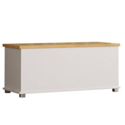 Lassic Vida Designs Arlington Toy Box Storage Ottoman, White - thumbnail 9