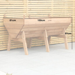 Woodside Raised Wooden Garden Bed Planter, Plants & Vegetable/herb Box - thumbnail 4