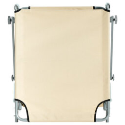 Beliani Sun Lounger Foligno Reclining Metal Beige - thumbnail 8